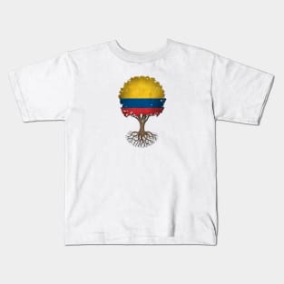 Tree of Life with Colombian Flag Kids T-Shirt